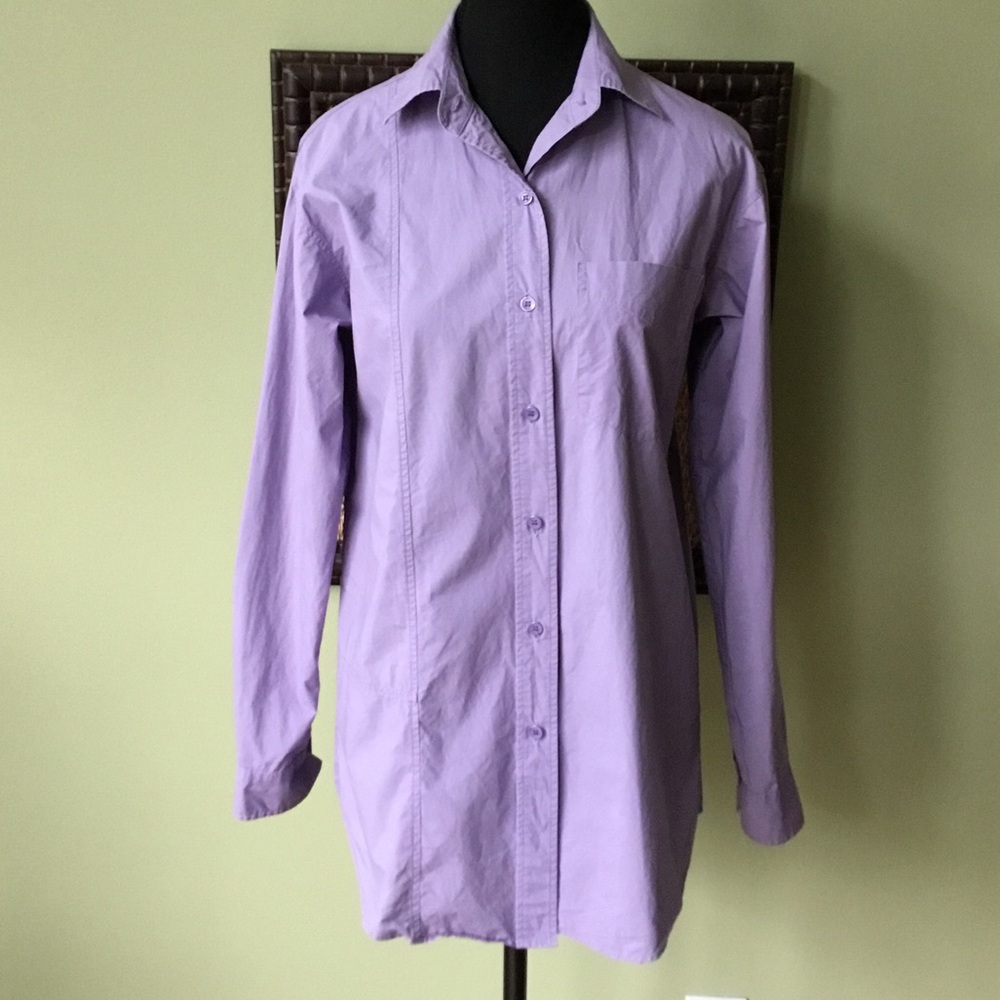 Aritzia Wilfred 100% Cotton Collared Botton Down Shirt Top